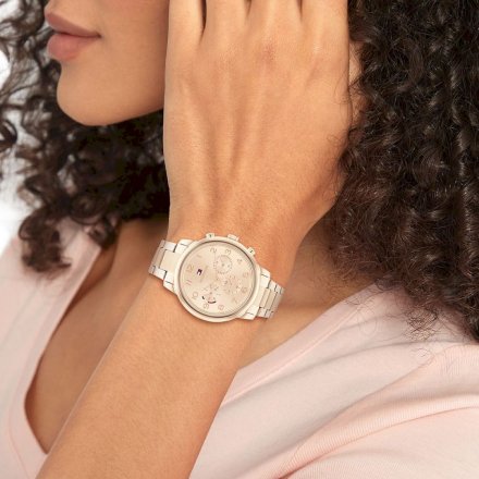 Zegarek damski Tommy Hilfiger Isabel różowozłoty z datownikiem 1782526