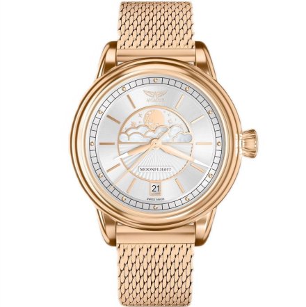 Zegarek damski Aviator Swiss Made V.1.33.2.251.5 MOONFLIGHT