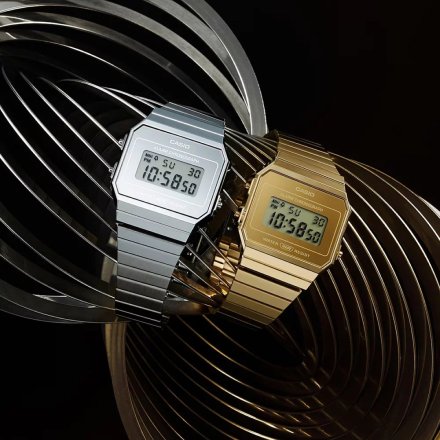 Złoty zegarek Casio Vintage z wyświetlaczem A700WEVG-9AEF 