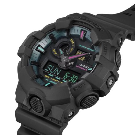 Zegarek Casio G-Shock GA-700MF-1AER matowy MULTI-FLUORESCENT ACCENTS