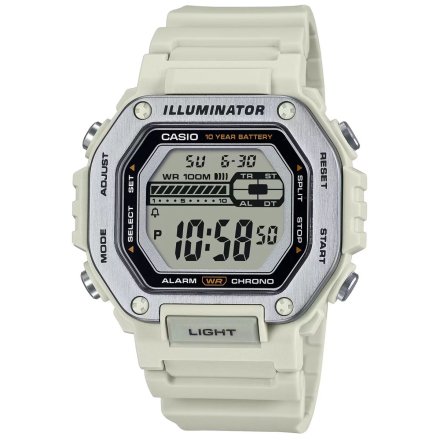 Zegarek Casio Sport na pasku MWD-110H-8AVEF biały