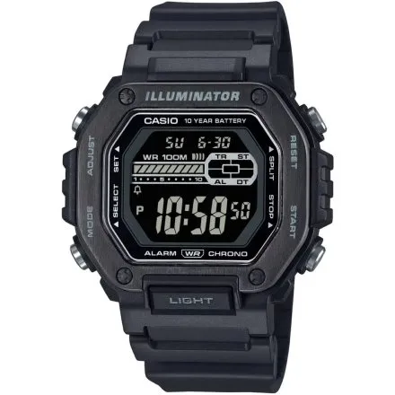 Sportowy zegarek Casio Sport na pasku MWD-110HB-1BVEF czarny