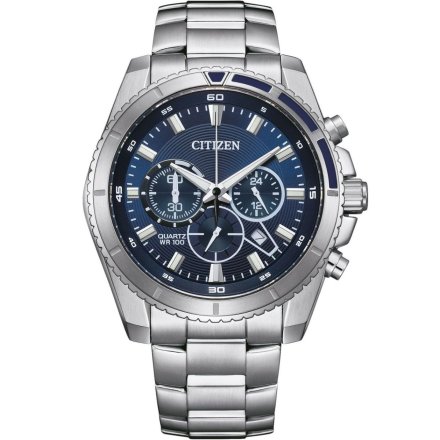 Zegarek meski Citizen Chrono AN8201-57L granatowa tarcza