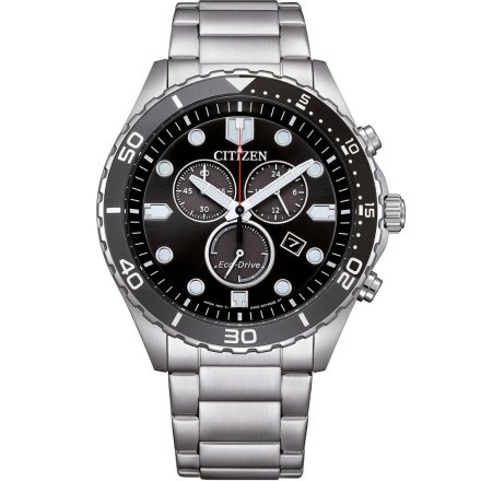 Zegarek Męski Citizen Aqua AT2568-82E czarna tarcza