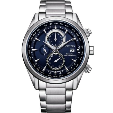 Zegarek na bransolecie Citizen Eco-Drive Radio Controlled AT8260-85L granatowy