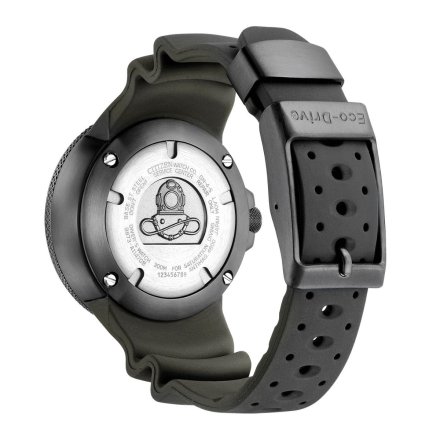 Czarna zegarek Citizen Promaster Eco-Drive Professional Diver BJ8055-04X