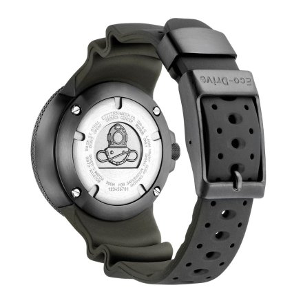 Czarny zegarek Citizen Promaster Eco-Drive Professional Diver BJ8055-04X