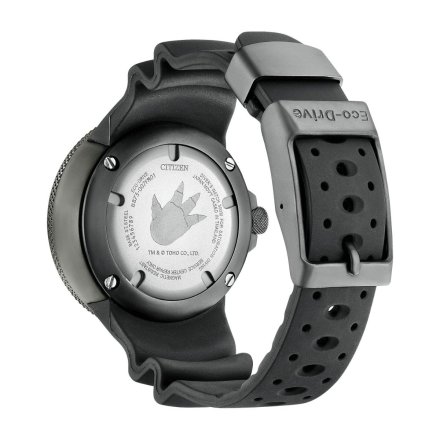 Czarny zegarek Citizen Godzilla x Ecozilla Promaster Eco-Drive Professional Diver BJ8056-01E