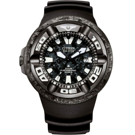 Czarny zegarek Citizen Godzilla x Ecozilla Promaster Eco-Drive Professional Diver BJ8056-01E