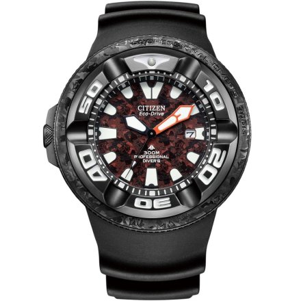 Czarna zegarek Citizen Promaster Eco-Drive Professional Diver BJ8059-03Z