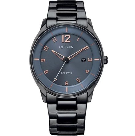 Czarny klasyczny zegarek męski Citizen Eco Drive BM7408-88H 
