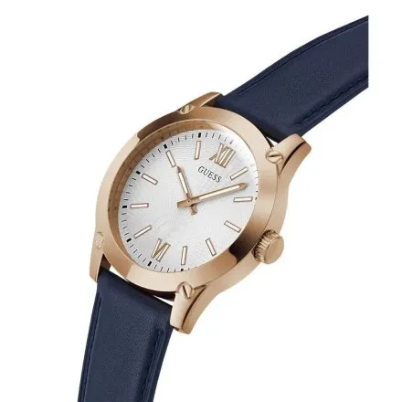 Guess Crescent zegarek męski analogowy na granatowym pasku GW0628G3
