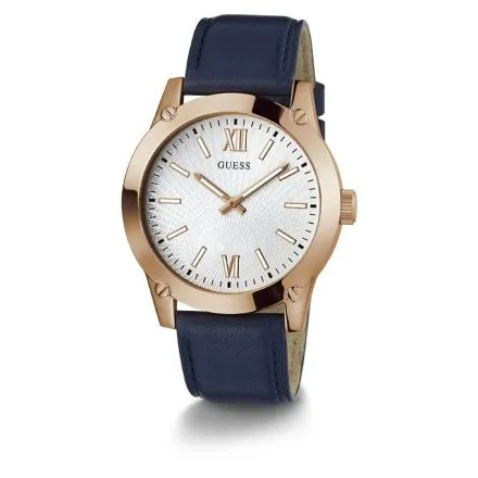 Guess Crescent zegarek męski analogowy na granatowym pasku GW0628G3
