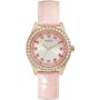 Guess Sparkling Pink zegarek damski różowy na pasku z kryształami GW0032L2