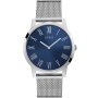 Guess Richmond zegarek męski srebrny z granatową tarczą GW0074G2