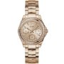 Guess Ritzy zegarek damski multifunkcyjny różowozłoty na bransolecie GW0685L3