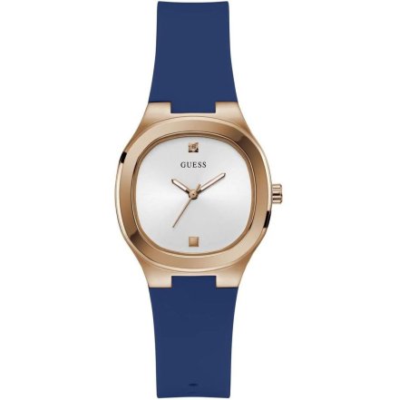 Guess Eve zegarek damski granatowy na pasku silikonowym GW0658L3