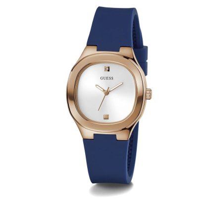 Guess Eve zegarek damski granatowy na pasku silikonowym GW0658L3