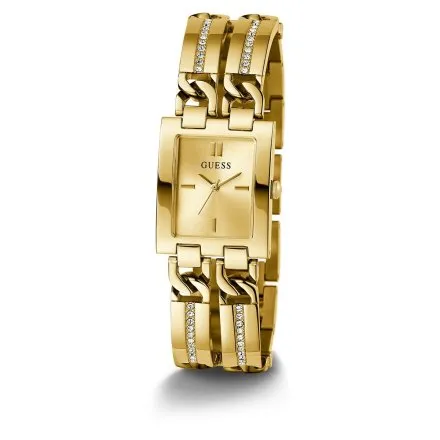 Guess Mod ID zegarek damski złoty biżuteryjny bransoletka GW0668L2