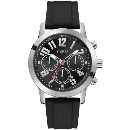 Guess Parker zegarek męski na pasku czarny GW0708G1