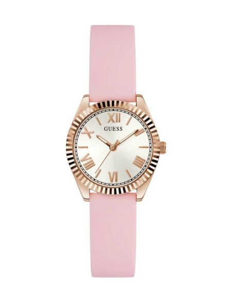 Guess Mini Luna zegarek damski ze wskazówkami różowy pastelowy GW0724L3