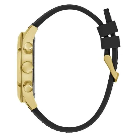 Guess Resistance zegarek męski na pasku czarno-złoty GW0729G2