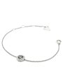 GUESS 4G CRUSH bransoletka srebrna kostka logo kryształy JUBB04163JW (S)