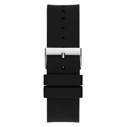 Guess King zegarek męski z czarnym paskiem kryształy GW0537G1