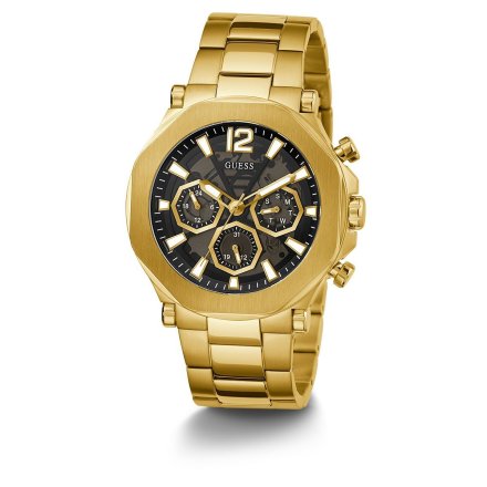 Guess Edge zegarek męski na bransolecie złoty GW0539G2
