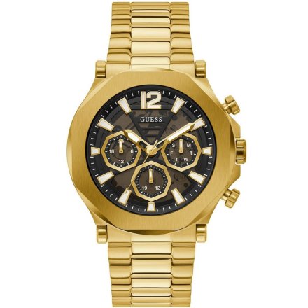 Guess Edge zegarek męski na bransolecie złoty GW0539G2