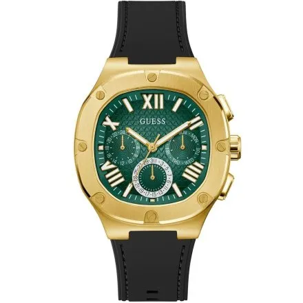 Guess Headline zegarek męski retro zielona tarcza GW0571G3