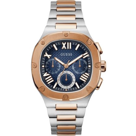 Guess Headline zegarek męski retro dwukolorowy GW0572G4