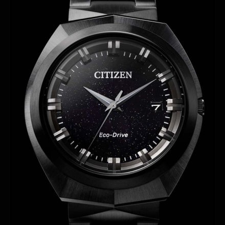 Citizen Eco-Drive 365 zegarek męski czarny z bransoletą BN1015-52E