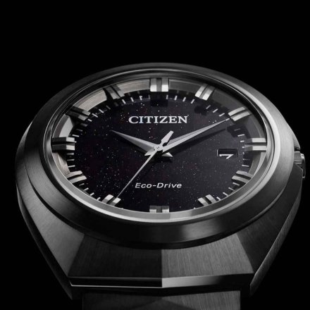 Citizen Eco-Drive 365 zegarek męski czarny z bransoletą BN1015-52E