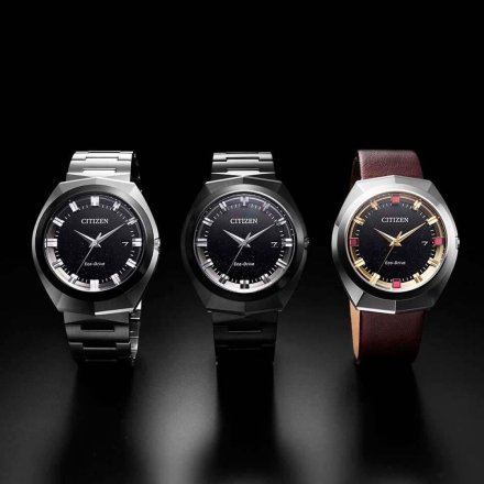 Citizen Eco-Drive 365 zegarek męski czarny z bransoletą BN1015-52E