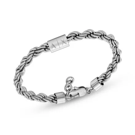 Armani Exchange bransoletka męska łańcuszek kordel AXG0123040