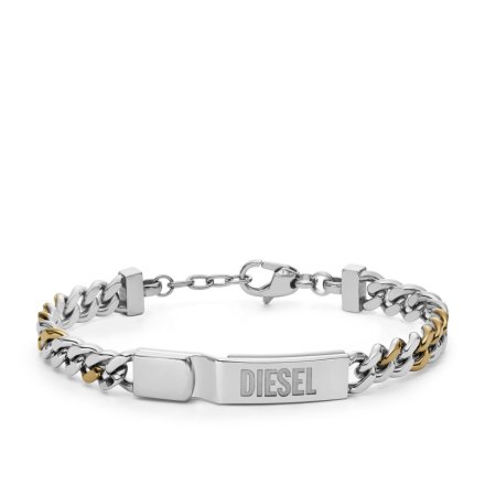 Diesel FONT bransoletka męska łańcuch dwukolorowa DX1457931