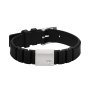 Emporio Armani EAGLE LOGO bransoletka męska silikon czarna EGS3079040