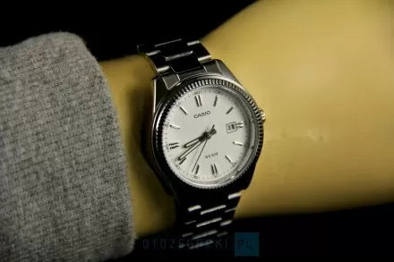 Casio Classic zegarki dla par zestaw zielona / biała tarcza