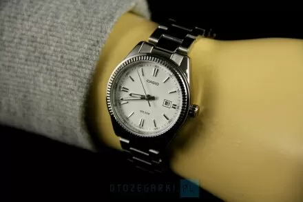 Casio Classic zegarki dla par zestaw zielona / biała tarcza