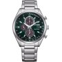 Citizen Racing Chrono zegarek męski zielona tarcza CA0459-79X