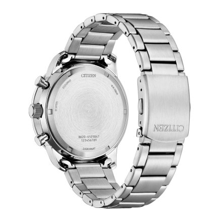 Citizen Aviation Chronograph srebrny zegarek męski na bransolecie CA4500-91L