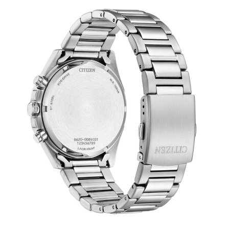 Citizen Eco-Drive Modern zegarek męski srebrny granatowa tarcza CA4590-81L