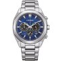 Citizen Eco-Drive Modern zegarek męski srebrny granatowa tarcza CA4590-81L