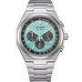 Citizen Super Titanium srebrny zegarek z błękitną tarczą CA4610-85M
