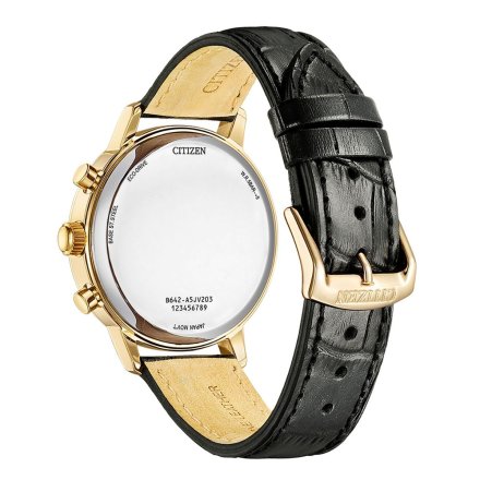 Citizen Vintage zegarek męski złoty na pasku CA7067-11H