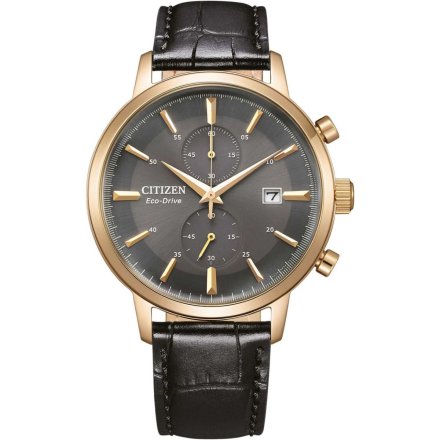 Citizen Vintage zegarek męski złoty na pasku CA7067-11H
