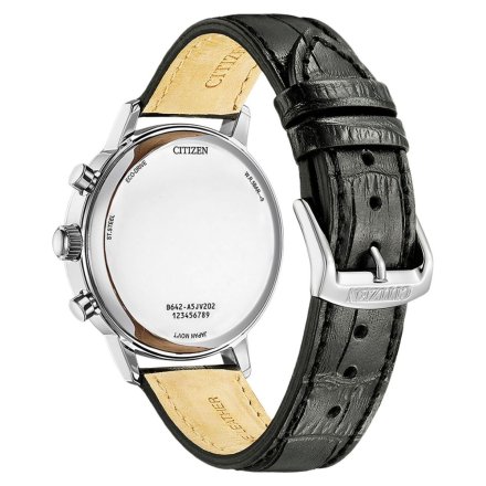 Citizen Vintage zegarek męski srebrny na pasku zieloną tarczą CA7069-24X