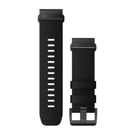 Parciany czarny nylonowy pasek 26 mm do Garmin Fenix 8 51 / Enduro / Epix Pro 010-13010-00