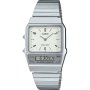 Casio Vintage zegarek srebrny w stylu Retro z kremową tarczą AQ-800E-7A2EF
